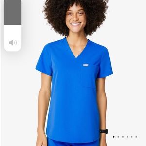Figs Catarina Royal Blue Scrub Top